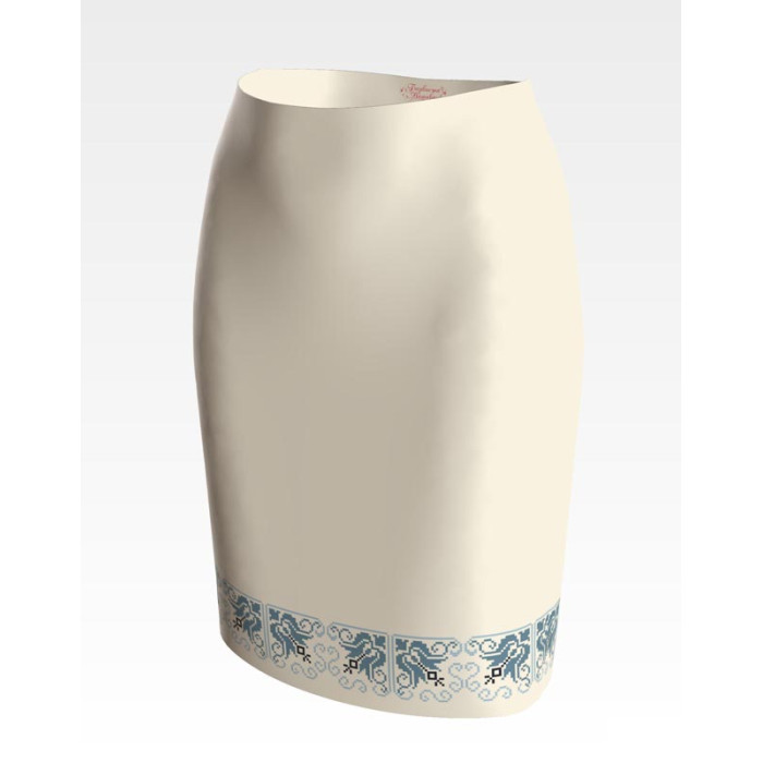 СЖ116шМнннн Барвиста вишиванка Заготовка для вишивки - Спідниця жіноча Ніжний орнамент р.42-54 шовк, бежевий