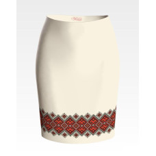 СЖ120дМнннн Барвиста вишиванка Заготовка для вишивки - Спідниця жіноча Берегиня р.42-54 домоткане полотно, бежевий