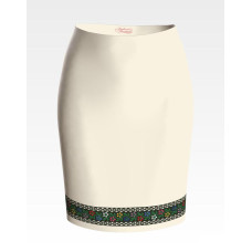 СЖ123дМнннн Барвиста вишиванка Заготовка для вишивки - Спідниця жіноча Борщівська р.42-54 домоткане полотно, бежевий