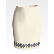 СЖ125дМнннн Барвиста вишиванка Заготовка для вишивки - Спідниця жіноча Загадкова р.42-54 домоткане полотно, бежевий