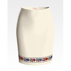 СЖ127дМнннн Барвиста вишиванка Заготовка для вишивки - Спідниця жіноча Борщівська р.42-54 домоткане полотно, бежевий