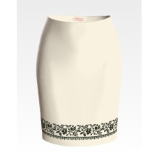 СЖ131лМнннн Барвиста вишиванка Заготовка для вишивки - Спідниця жіноча Сокальська мрія р.42-54 льон, бежевий