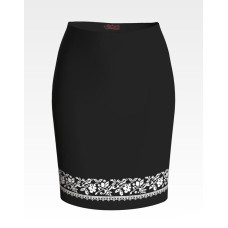 СЖ131шЧнннн Барвиста вишиванка Заготовка для вишивки - Спідниця жіноча Сокальська мрія р.42-54 шовк, чорний