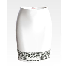 СЖ132кБнннн Барвиста вишиванка Заготовка для вишивки - Спідниця жіноча Сокальська святкова р.42-54 атлас, білий