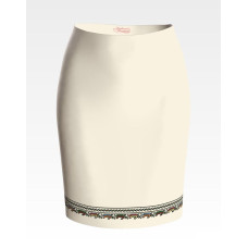 СЖ133шМнннн Барвиста вишиванка Заготовка для вишивки - Спідниця жіноча Сокальська весільна р.42-54 шовк, бежевий