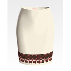 СЖ136шМнннн Барвиста вишиванка Заготовка для вишивки - Спідниця жіноча Мамине благословення р.42-54 шовк, бежевий