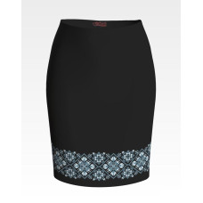 СЖ139дЧнннн Барвиста вишиванка Заготовка для вишивки - Спідниця жіноча Мами оберіг р.42-54 домоткане полотно, чорний