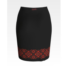 СЖ140шЧнннн Барвиста вишиванка Заготовка для вишивки - Спідниця жіноча Мами оберіг р.42-54 шовк, чорний