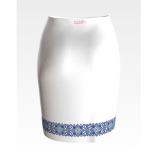 СЖ141шБнннн Барвиста вишиванка Заготовка для вишивки - Спідниця жіноча Елегантність р.42-54 шовк, білий