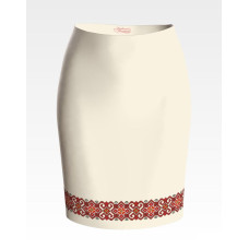 СЖ142дМнннн Барвиста вишиванка Заготовка для вишивки - Спідниця жіноча Елегантність р.42-54 домоткане полотно, бежевий