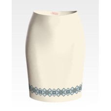 СЖ144лМнннн Барвиста вишиванка Заготовка для вишивки - Спідниця жіноча Зоряна ніч р.42-54 льон, бежевий