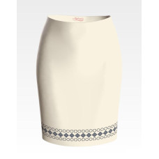 СЖ145шМнннн Барвиста вишиванка Заготовка для вишивки - Спідниця жіноча Діброва р.42-54 шовк, бежевий