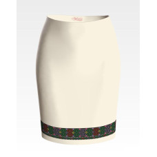 СЖ149кМнннн Барвиста вишиванка Заготовка для вишивки - Спідниця жіноча Борщівська старовинна р.42-54 атлас, бежевий