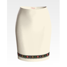 СЖ151дМнннн Барвиста вишиванка Заготовка для вишивки - Спідниця жіноча Борщівська традиція р.42-54 домоткане полотно, бежевий