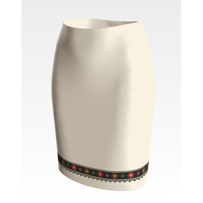 СЖ151лМнннн Барвиста вишиванка Заготовка для вишивки - Спідниця жіноча Борщівська традиція р.42-54 льон, бежевий