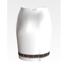 СЖ151шБнннн Барвиста вишиванка Заготовка для вишивки - Спідниця жіноча Борщівська традиція р.42-54 шовк, білий