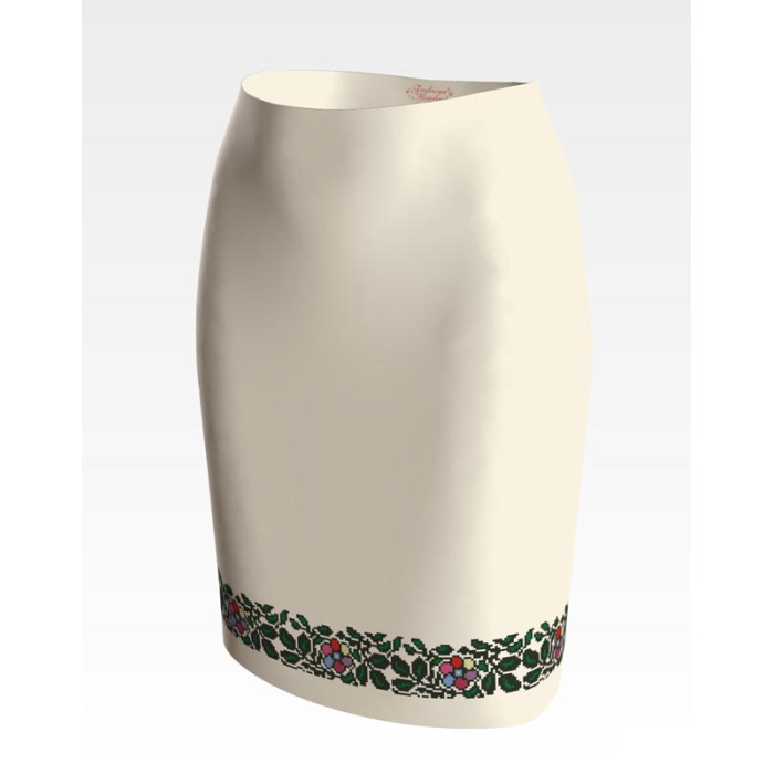 СЖ152дМнннн Барвиста вишиванка Заготовка для вишивки - Спідниця жіноча Борщівська чарівність р.42-54 домоткане полотно, бежевий