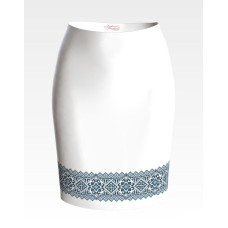 СЖ158шБнннн Барвиста вишиванка Заготовка для вишивки - Спідниця жіноча Ніжність літа р.42-54 шовк, білий