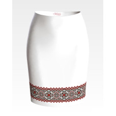 СЖ159шБнннн Барвиста вишиванка Заготовка для вишивки - Спідниця жіноча Ніжність літа р.42-54 шовк, білий