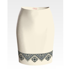 СЖ165кМнннн Барвиста вишиванка Заготовка для вишивки - Спідниця жіноча Різнобарвя р.42-54 атлас, бежевий