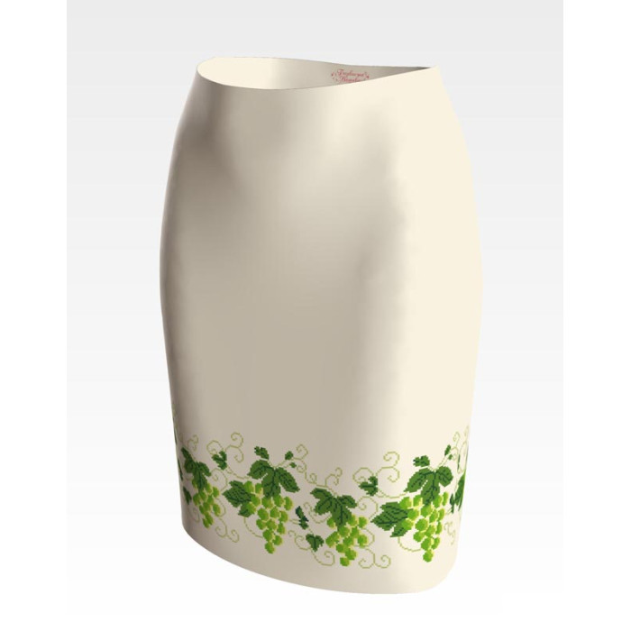 СЖ193дМнннн Барвиста вишиванка Заготовка для вишивки - Спідниця жіноча Виноград р.42-54 домоткане полотно, бежевий