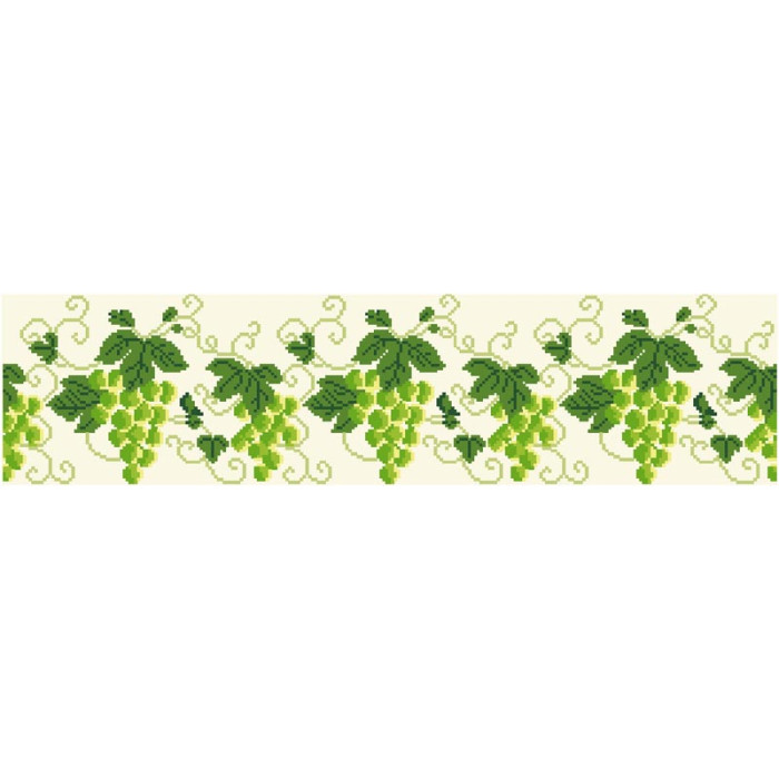 СЖ193дМнннн Барвиста вишиванка Заготовка для вишивки - Спідниця жіноча Виноград р.42-54 домоткане полотно, бежевий