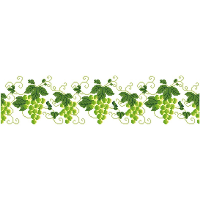 СЖ193кБнннн Барвиста вишиванка Заготовка для вишивки - Спідниця жіноча Виноград р.42-54 атлас, білий