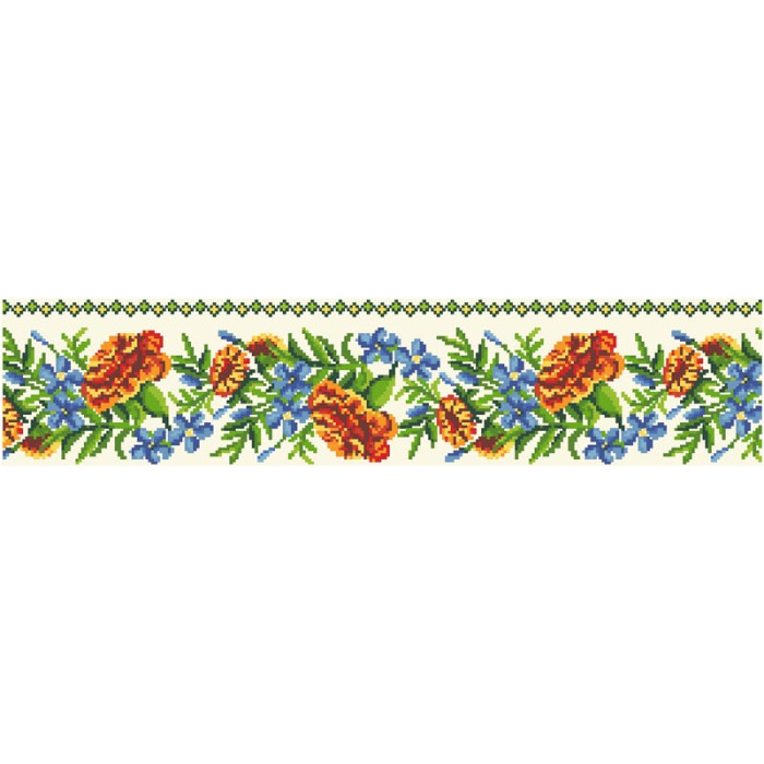 СЖ195кМнннн Барвиста вишиванка Заготовка для вишивки - Спідниця жіноча Мамині чорнобривці р.42-54 атлас, бежевий