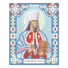Т-0330 Св. Апостол Петро. ВДВ. Схема на тканині для вишивання бісером
