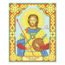Т-0332 Св. Великомученик Артемій. ВДВ. Схема на тканині для вишивання бісером