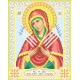 Т-0386 Ікона Божої Матері Семистрельная. ВДВ. Схема на тканині для вишивання бісером