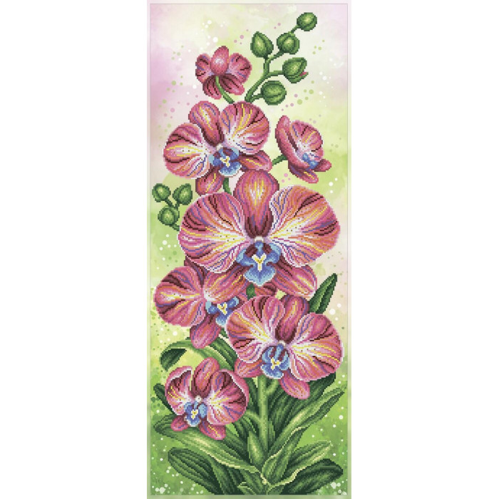 Т-1294 Рожеві орхідеї. ВДВ. Схема для вишивання бісером