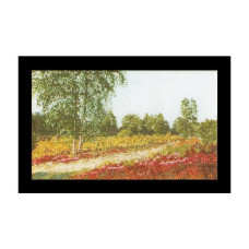 T1051 Thea Gouverneur Набір для вишивки рахунковим хрестиком - Верес Heather, 20x33 см, рівномірка 32 ct