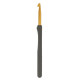 T15-900e Tulip Гачок Dark Etimo №9 - 5,5 мм, довжина 14 см, алюміній, м'яка ручка