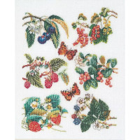 T2075 Thea Gouverneur Набір для вишивки рахунковим хрестиком - Подушка Fleur de Lis Cushion, 33x48 см, Jobelan №27