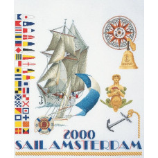 T3080 Thea Gouverneur Набір для вишивки рахунковим хрестиком - Парус 2000 59х71 см, Jobelan 27 ct
