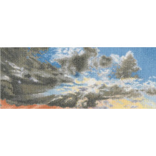 T409A Thea Gouverneur Набір для вишивки рахунковим хрестиком - Дослідження неба 9 15х35 см, Aida 18 ct