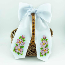 ТБ_БК_100 Virena Набір для вишивки бісером - Великодній бант на кошик 11x140 см (габардин)