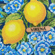 ТБ_А3Н_572 Virena Набір для вишивки бісером - Лимони з блакитними квітами 27х36,5 см (габардин)