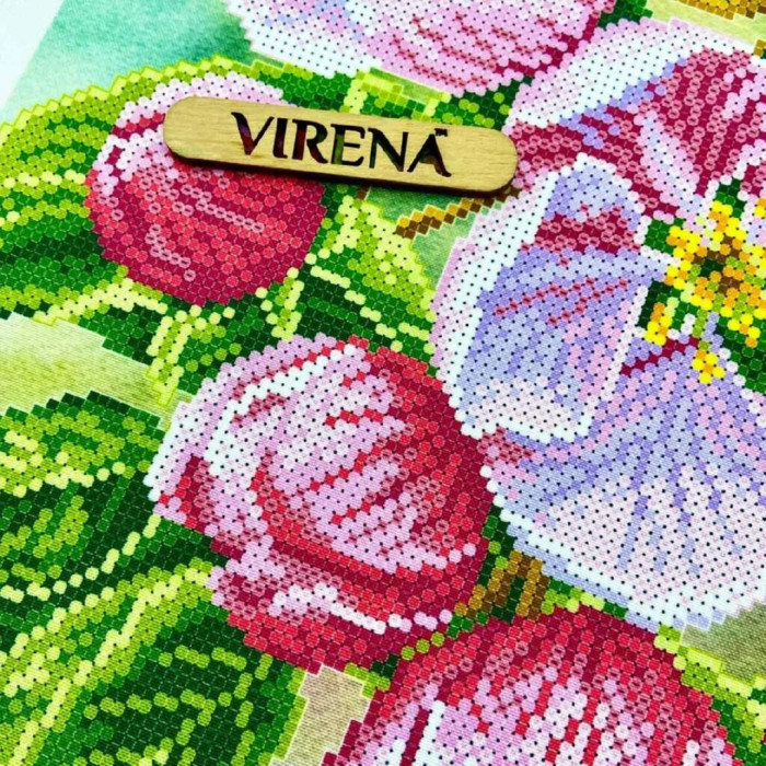 ТБ_А3Н_586 Virena Набір для вишивки бісером - Яблуневий цвіт 36,5x27 см (габардин)