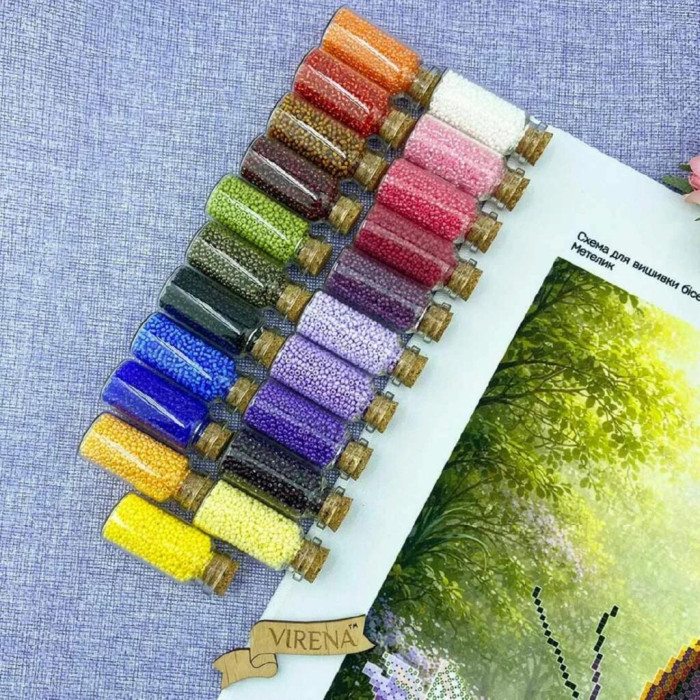 ТБ_А3Н_589 Virena Набір для вишивки бісером - Метелик 36,5x27 см (габардин)