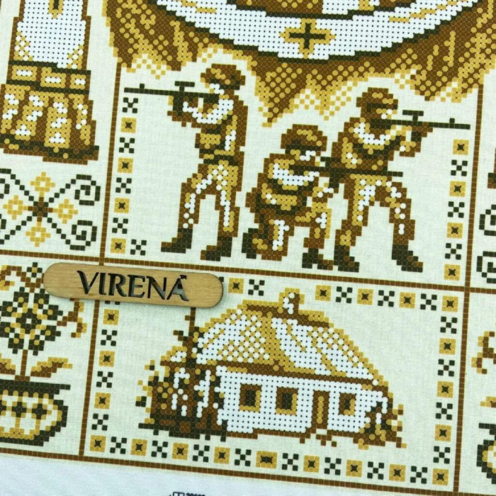 ТБ_А3Р_343 Virena Набір для вишивки бісером - Покрова Пресвятої Богородиці-оберіг захисників України 27х36,5 см (габардин)