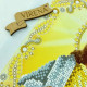 ТБ_А4Р_681 Virena Набір для вишивки бісером - Пресвяте серце Ісуса Христа в золоті 19x23,5 см, габардин