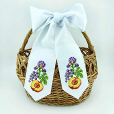 ТБ_БК_110 Virena Набір для вишивки бісером - Бант до Спаса на кошик 12x140 см (габардин)