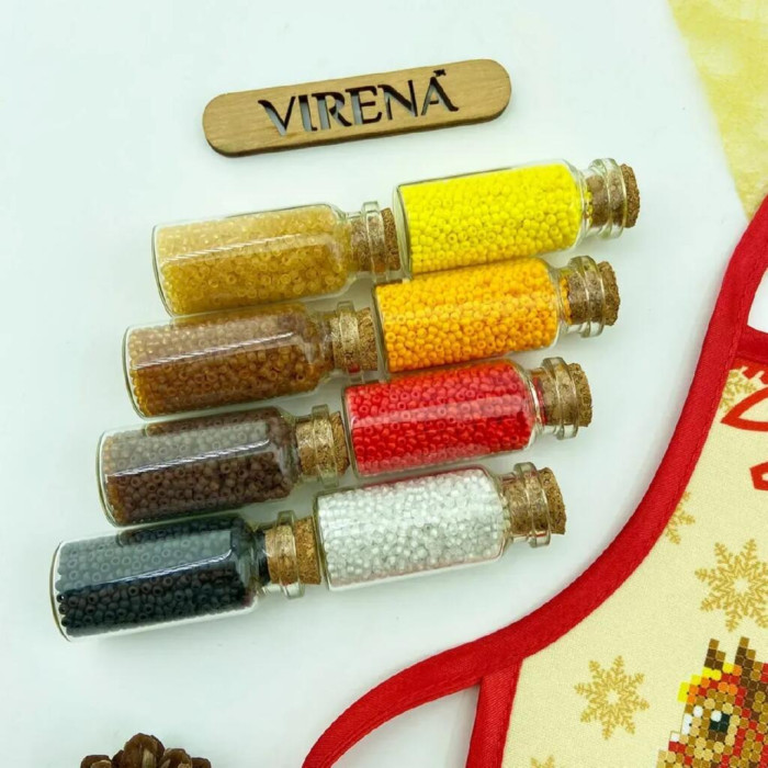 ТБ_ФПВ_053 Virena Набір для вишивки бісером - Фартух для пляшки символ року кінь 16x13,5 см (габардин) ТБ_ФПВ_053 Virena Набір для вишивки бісером - Фартух для пляшки символ року кінь 16x13,5 см (габардин)