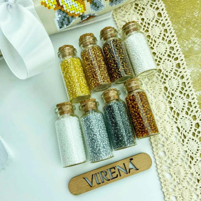 ТБ_ХВБ_028 Virena Набір для вишивки бісером - Хустка для букету 19x26 см (габардин)