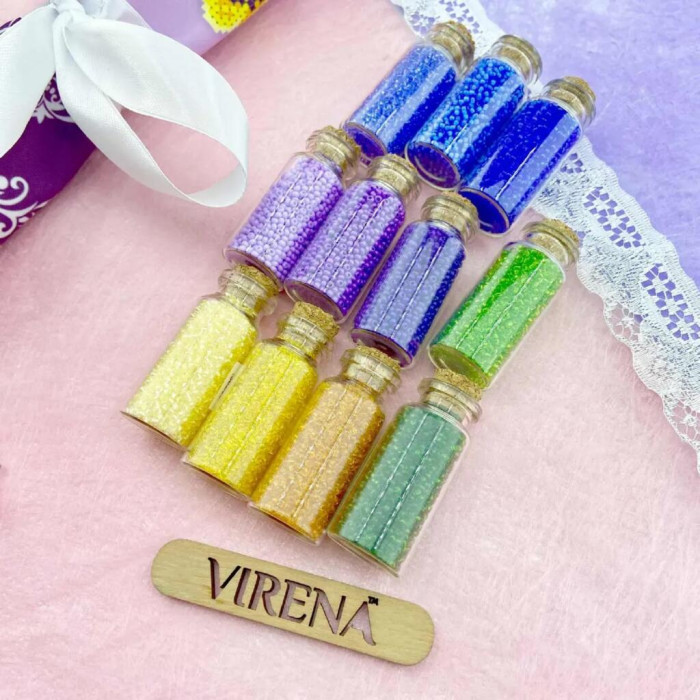 ТБ_ХВБ_029 Virena Набір для вишивки бісером - Хустка для букету 19x26 см (габардин)