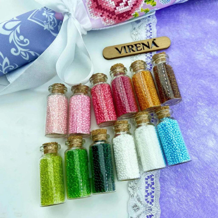 ТБ_ХВБ_030 Virena Набір для вишивки бісером - Хустка для букету 19x26 см (габардин)