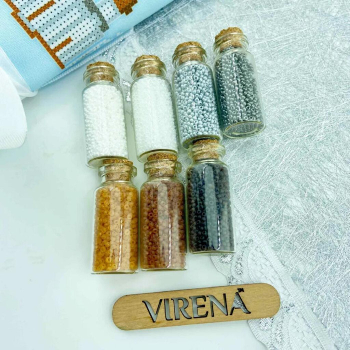 ТБ_ХВБ_031 Virena Набір для вишивки бісером - Хустка для букету 19x26 см (габардин)
