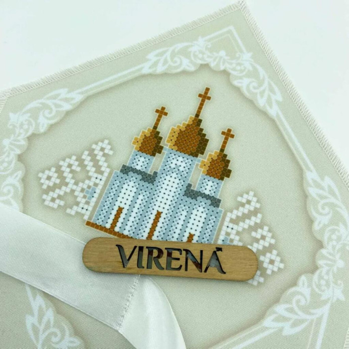 ТБ_ХВБ_032 Virena Набір для вишивки бісером - Хустка для букету 19x26 см (габардин)
